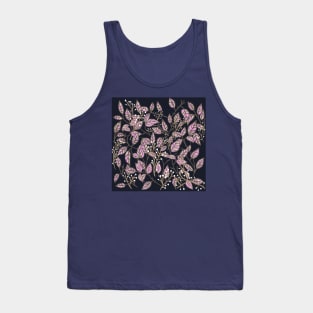 Art Nouveau Leaf Design Tank Top